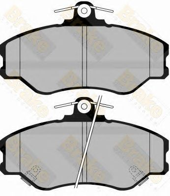BRAKE ENGINEERING pa1074 -  Комплект тормозных колодок, дисковый тормоз